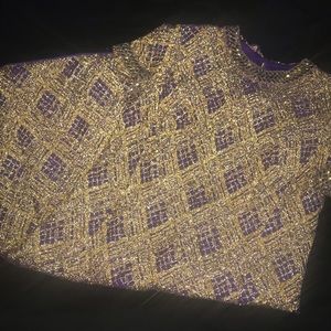 *last chance* Vintage 60s Purple and Gold dress